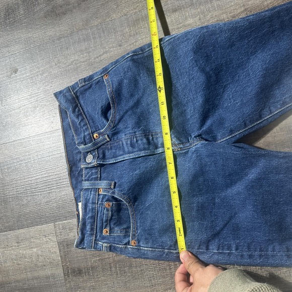Levis 501 S Jeans Womens 24x28 Blue Skinny Button Fly Premium Denim High Rise - Picture 13 of 16